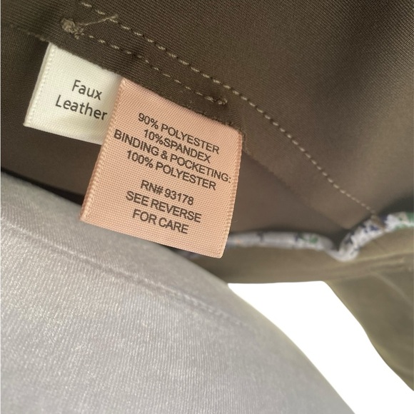 Philosophy Olive Leather Jacket - Picture 7 of 8